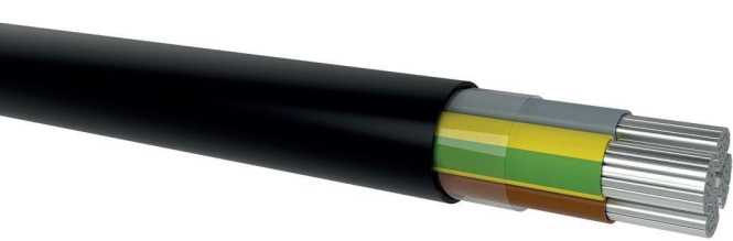 HDPE Aluminium-Erdkabel E-AY2Y-J 4X 50 SM 50m EVN 