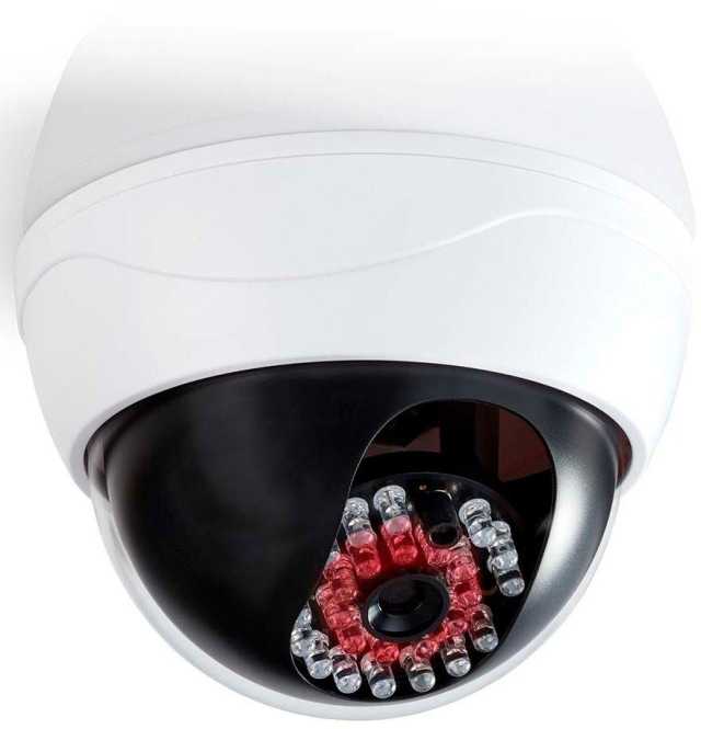 Dummy-Überwachungskamera Dome innenbereich Weiß 