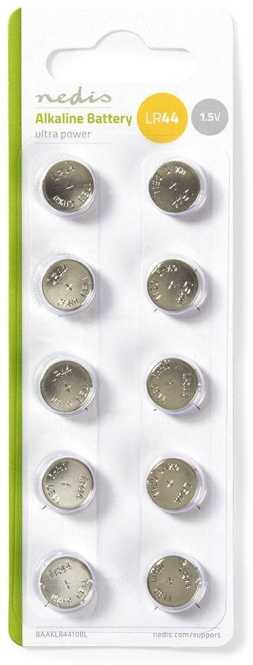 Alkali-Batterie LR44 10 Stück Blister-Karte 