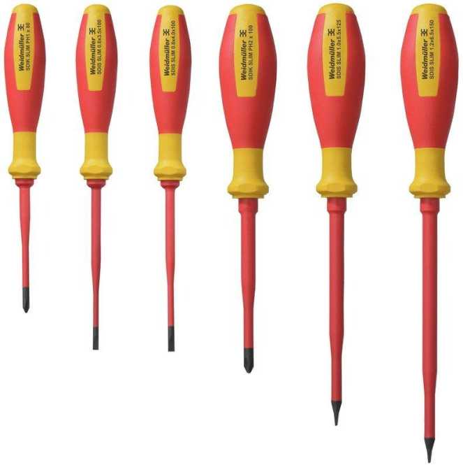 VDE-isolierte Schlitz- und Kreuzschlitz-PH-SD-Satz S3.5-6.5 