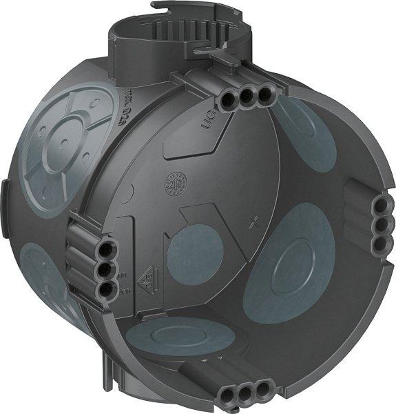 UP Gerätedose luftdicht DM 60mm H46mm PP tiefschwarz RAL9005 