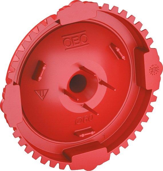 UP Signaldeckel für Unterputzdose DM 60mm PE signalrot RAL3001 