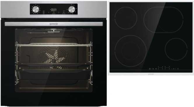 Backofenset BOS6737E06X mit Glaskeramikkochfeld ECT43X 