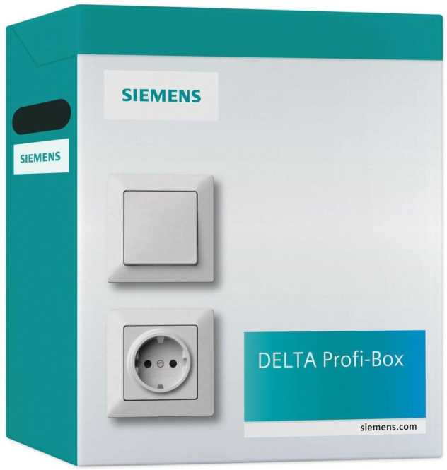 DELTA Box / Profi Box 100 Stk. Univeralschalter inkl. Wippen neutral titanweiss 