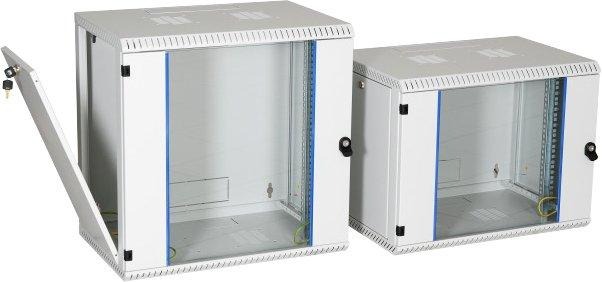 19 Zoll Wandgehäuse fest 1-teilig Tiefe 400mm RAL7035 