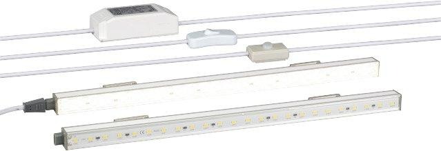 Set aus LED Leuchte + Anschlussset 230 V IR-Sensor Schalter 