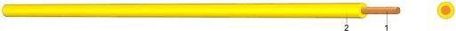 PVC Aderleitung Yf 1,5 gelb 100m Bund 