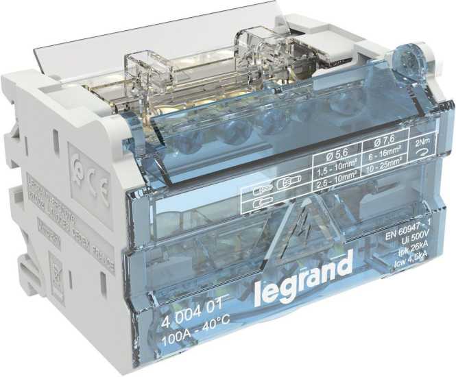 Klemmenblock 2-polig 100A 7KL 4M 