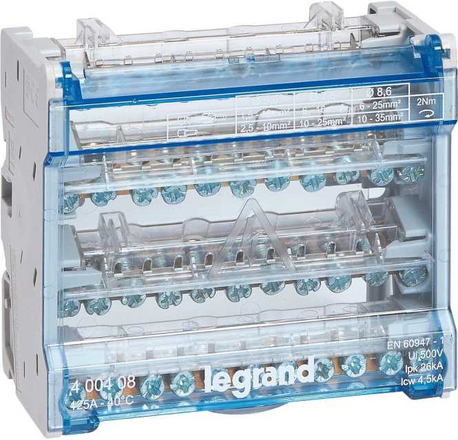 Klemmenblock 4-polig 125A 11KL 6M 