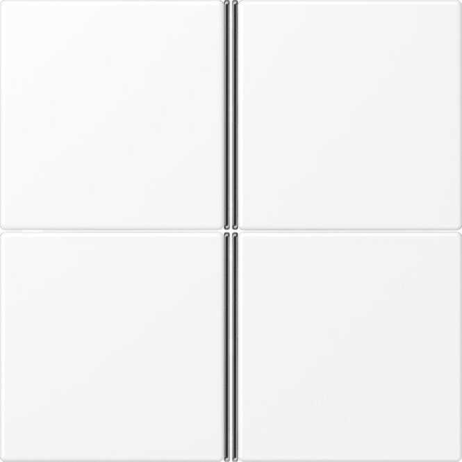 Tastensatz 4fach F40 Serie LS schneeweiß matt 