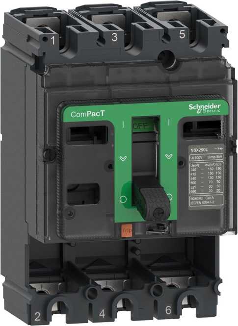 Kompaktleistungsschalter ComPacT NSX250F Grundschalter 3P 250A 36kA/415V AC 