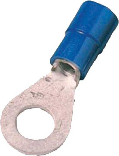 Isolierter Quetschkabelschuh nach DIN 46237, 1,5-2,5mm² M10 blau 