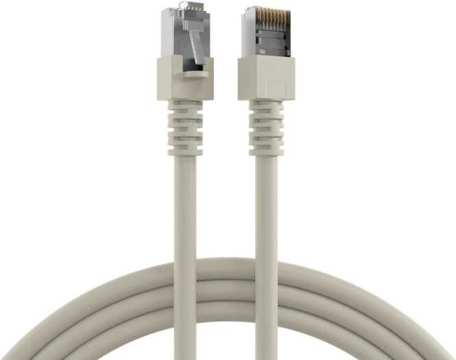 RJ45 Patchkabel SF/UTP Kat.5e 0,7m grau Kat.5E 