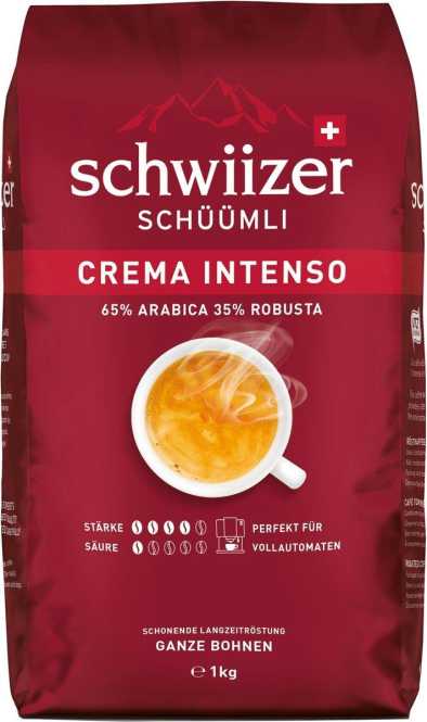 Bohnenkaffee Schwiizer Schüümli Crema Intenso 1 kg 