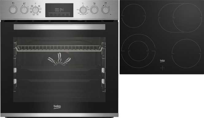 Einbauherd mit Glaskeramikkochfeld BBUM12328X 