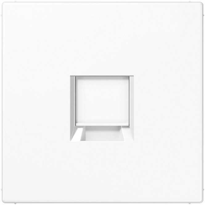 Abdeckung gerastet für Modular-Jack-Steckbuchsen 1fach UMA-CAT6A alpinweiß 