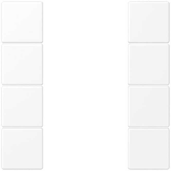 Tastensatz 4fach, F50, Serie LS, schneeweiß matt 