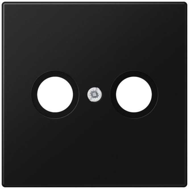 Abdeckung für Antennendosen, Thermoplast lackiert, Serie LS, graphitschwarz matt 