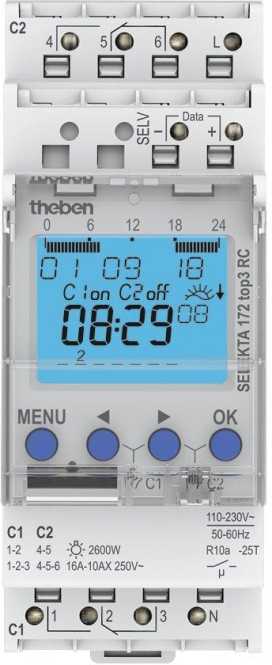 Astro-Zeitschaltuhr mit Wochenpr. SELEKTA 172 top3 RC 