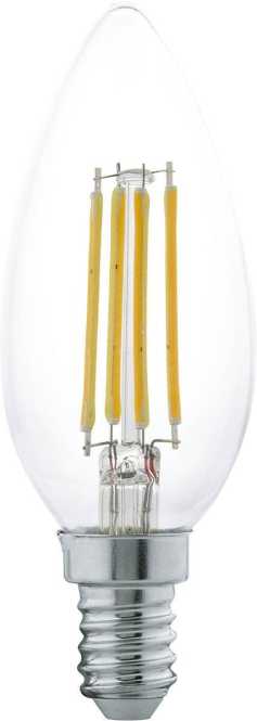LED Kerzenlampe E14 Filament C35 4W 350lm 2700K 