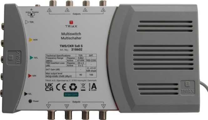 Einzel-Multischalter 5in/8out TMS/CKR 5x8 S 