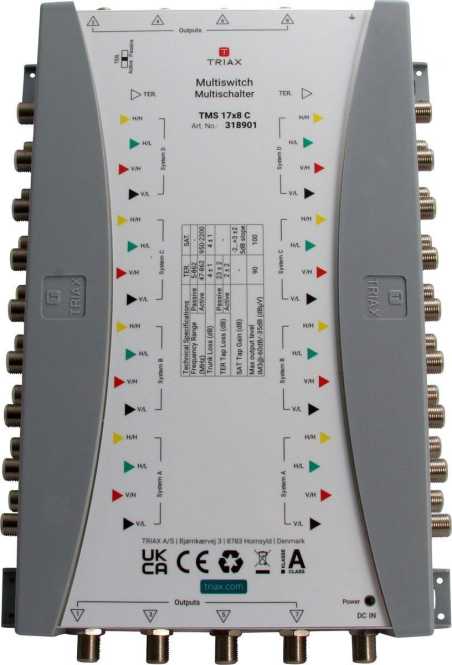 Kaskaden-Multischalter 17in/8out TMS 17x8 C 