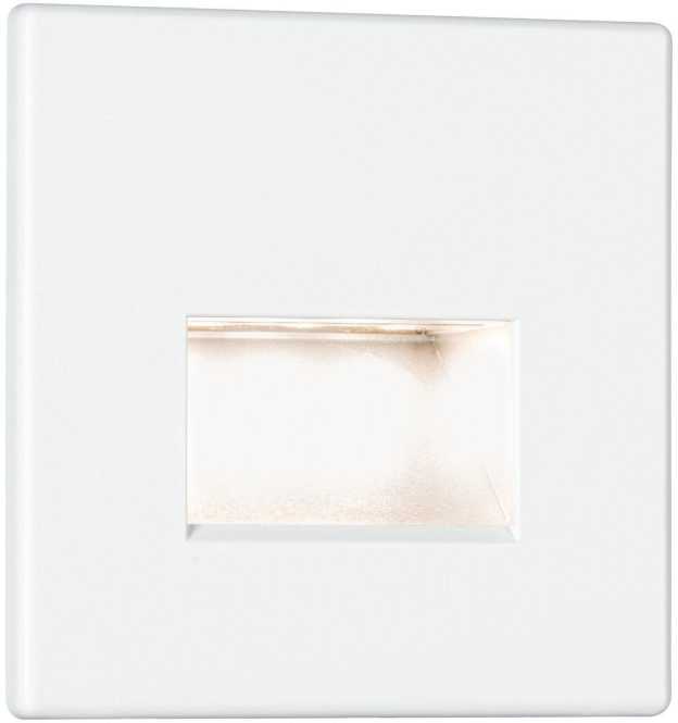 Wandeinbauleuchte Set Edge eckig LED 1x1,2W 230V Weiß 