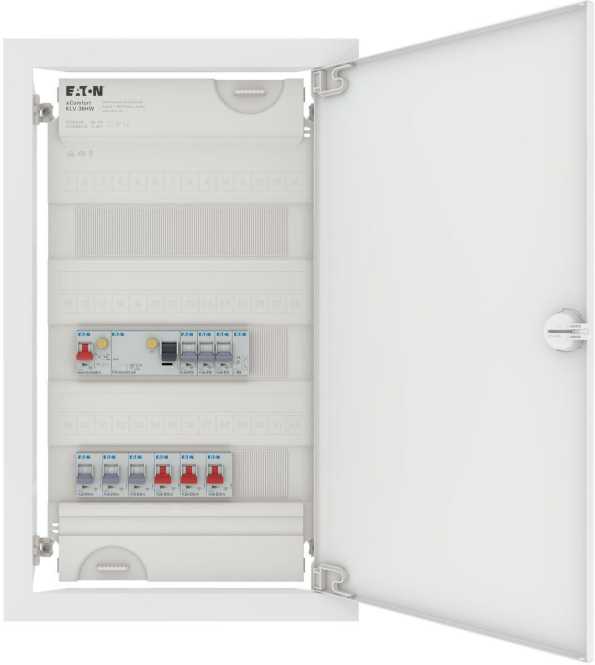 FLEX KLV Kleinverteiler bestückt 3-reihig HW & UP 10A &16A 