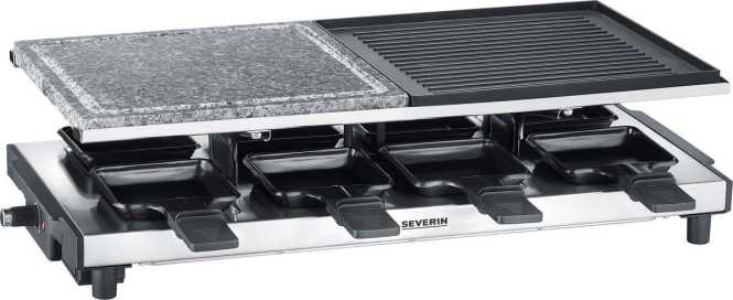 Raclette-Grill mit Naturgrillstein und Grillplatte RG 2373 