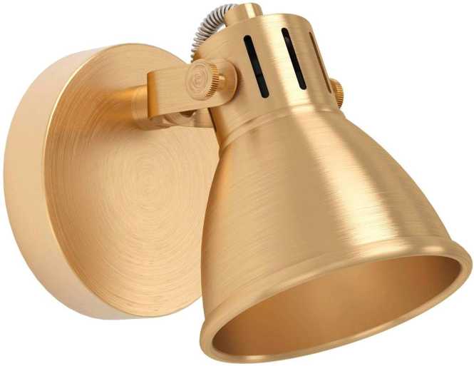 SERAS Wandleuchte 1xGU10 messing-gebürstet/gold 