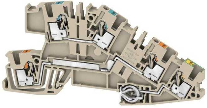 Installations-Etagenklemme AITB 2.5 BB N-L-PE 