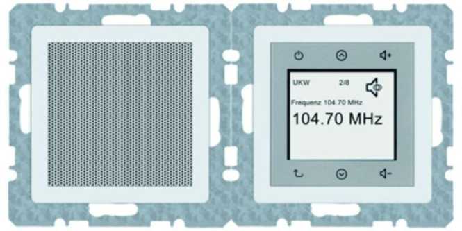Radio Touch DAB+/Bluet. Set mit LS polarweiß samt Q.x 