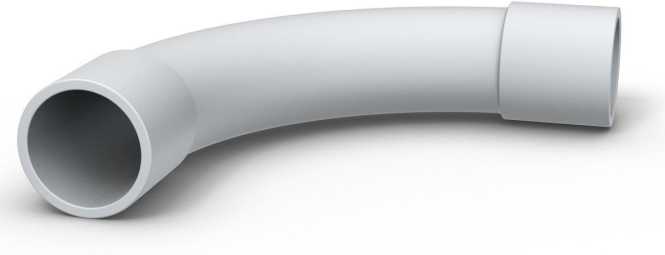 Steckbogen 90° grau Ø 25mm 