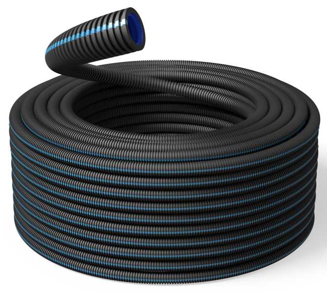 PP Schlauch High-Speed Halogenfrei, schwarz Ø 20mm 