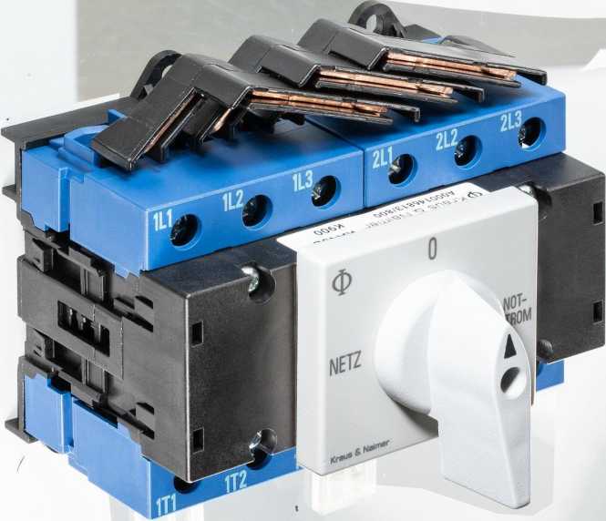NETZ-0-NOTSTROM Umschalter 4-polig 63A 22kW 