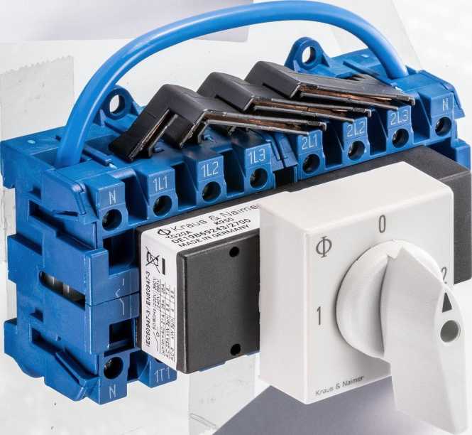 NETZ-0-NOTSTROM Umschalter 4-polig Schnappbef. 