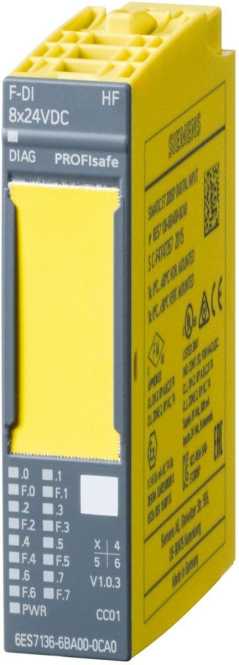 SIMATIC DP Elektronikmodul für ET 200SP F-DI 8x 24VDC HF 15mm Baubr. 