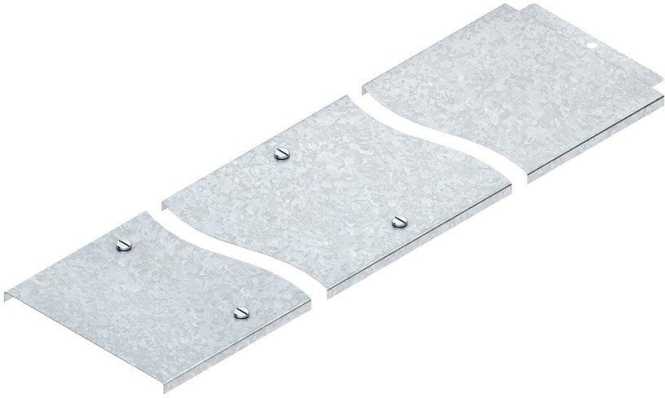 Deckel für KR/-leiter m. Stoßleiste 202x3000 mm t=0,75mm Stahl bandverzinkt 