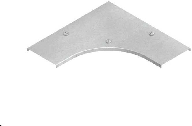 Deckel für Bogen 90° für KR Breite 104 mm mit Drehriegel Stahl feuerverzinkt 