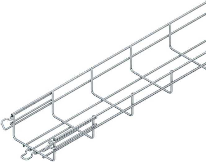 Gitterrinne U-förmig m. angeschweißtem Verbinder 54x100x3000 mm CITO Stahl 