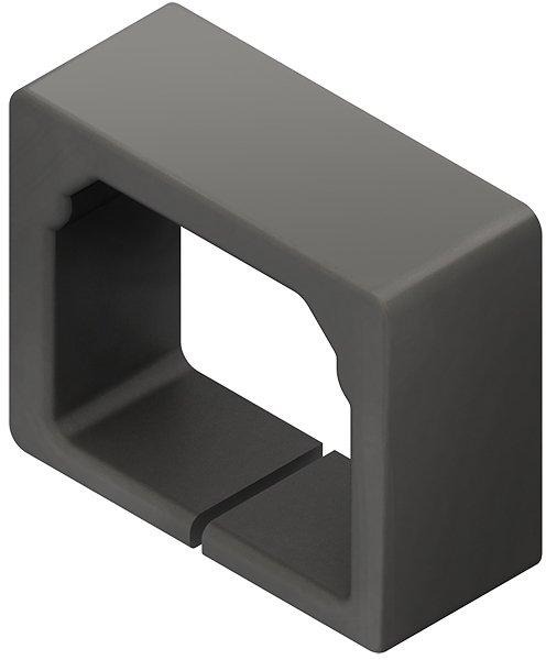 Endschutzring 16x16 mm Kunststoff Polypropylen RAL 7021 schwarzgrau 