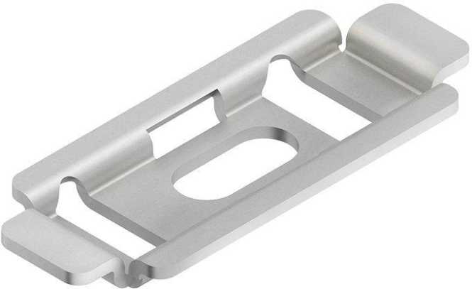 Gitterrinnen-Befestigungsplatte Stahl bandverzinkt DIN EN 10346 