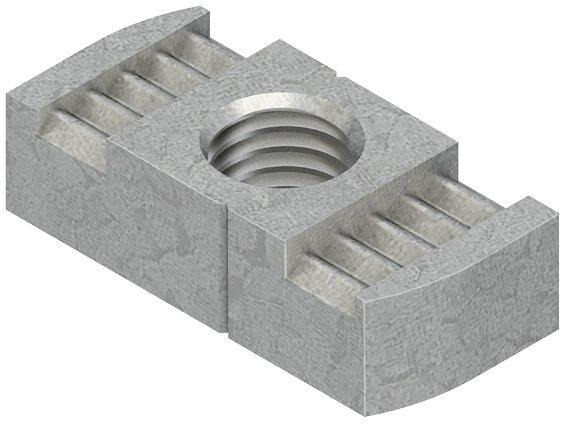 Gleitmutter Gewinde M10 für Schlitzweiten 18mm, 22mm, 26mm Stahl feuerverzinkt 