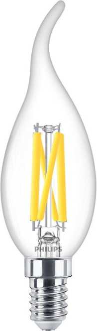 LED-Kerzenlampe MASTER LEDCandle 3,4-40W E14 927 BA35 CL G 470lm 2700K DimTone 