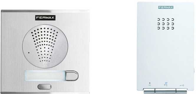 FERMAX DUOX plus iLOFT 1TN Audio Set CITYLINE Türstation UP silber/chrom 