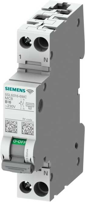 Leitungsschutzschalter mit Messfunktion Kommunikation 230V AC 6kA 1+N B 16A 
