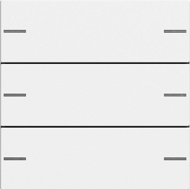 Wippenset 3-fach für Tastsensor 4 System 55 Reinweiß seidenmatt 