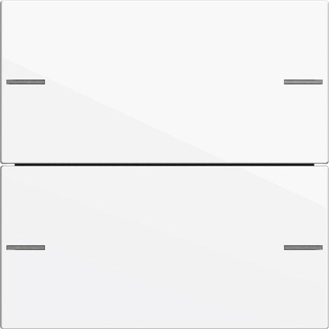 Wippenset 2-fach für Tastsensor 4 System 55 Reinweiß glänzend 