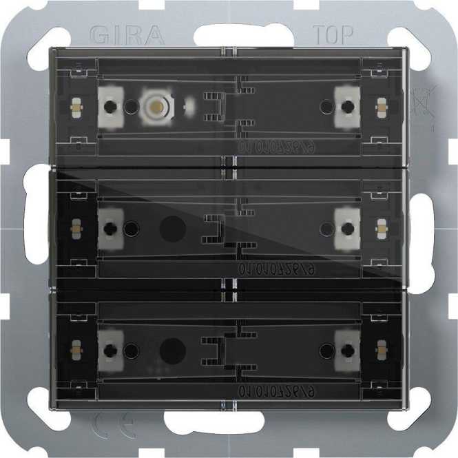 Tastsensor 4 Komfort 3-fach für KNX System 55 