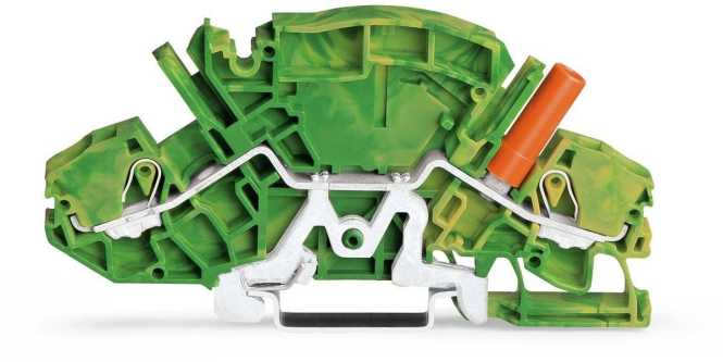 2-Leiter-Schutzleiterklemme 6 mm² grün-gelb 